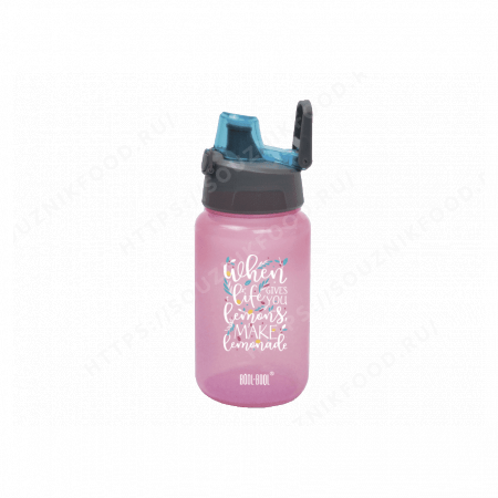 кк0141 бутылка для воды и других напитков "hand free bottle" mini, ккб500ак, "навстречу противоречий", розовая