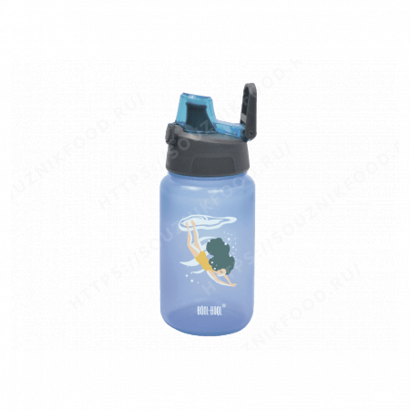кк0143 бутылка для воды и других напитков  "hand free bottle" mini, ккб500ак, "ныряй с головой", голубая